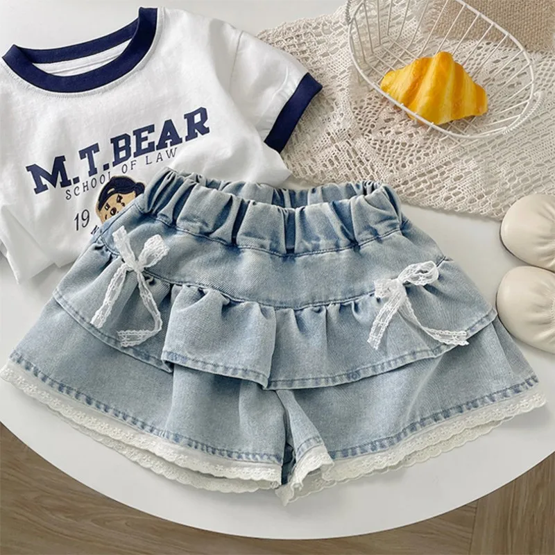 Girls Summer Fashion Short Pants Children Baby Korean Version Outdoor Wear with Butterfly Knot Lace Hot Pants
Girls Summer Fashion Short Pants Children Baby Korean Version Outdoor Wear with Butterfly Knot Lace Hot Pants