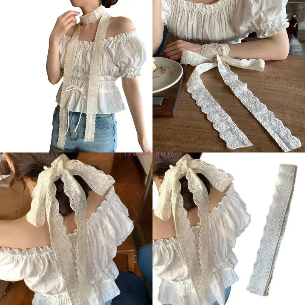 49ME Lace Bows Ribbon Headwear Adjustable Length Headwear Sweet Styles Hairpiece
49ME Lace Bows Ribbon Headwear Adjustable Length Headwear Sweet Styles Hairpiece