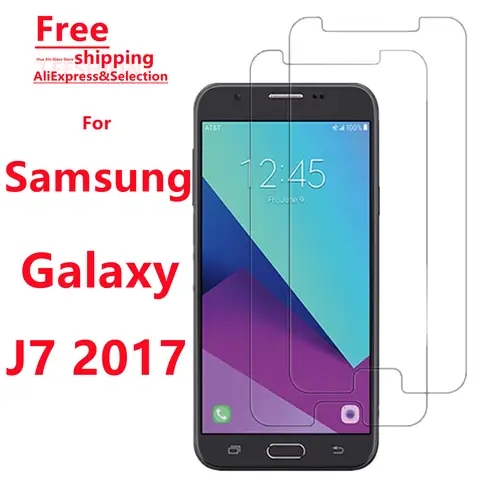 Protecteur d'écran en verre trempé pour Samsung Galaxy J7 2017 - Protection de smartphone adaptée à la série Samsung Galaxy J7 2017
