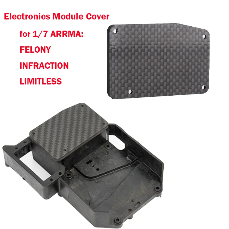 Обновление крышки электронного модуля из углеродного волокна для 1/7 ARRMA FELONY INFRACTION LIMITLESS V1 V2Car Truck ARA 320599
Обновление крышки электронного модуля из углеродного волокна для 1/7 ARRMA FELONY INFRACTION LIMITLESS V1 V2Car Truck ARA 320599