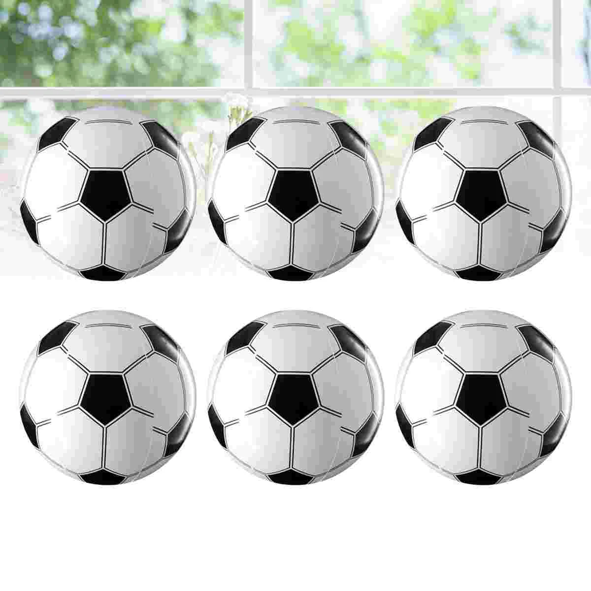 6pcs Inflatable Soccer Balls Party Favors Supplies Decorations Kids Football Toys Set (White and Black)
6pcs Inflatable Soccer Balls Party Favors Supplies Decorations Kids Football Toys Set (White and Black)