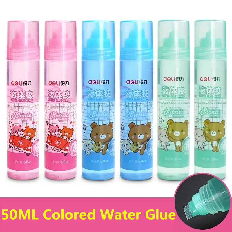 Deli 50ml Water Glue Colored PVAL Contact Adhesive Bonding Paper Crafts Tool Student Child Stationery Gift School Office Supply
Deli 50ml Water Glue Colored PVAL Contact Adhesive Bonding Paper Crafts Tool Student Child Stationery Gift School Office Supply