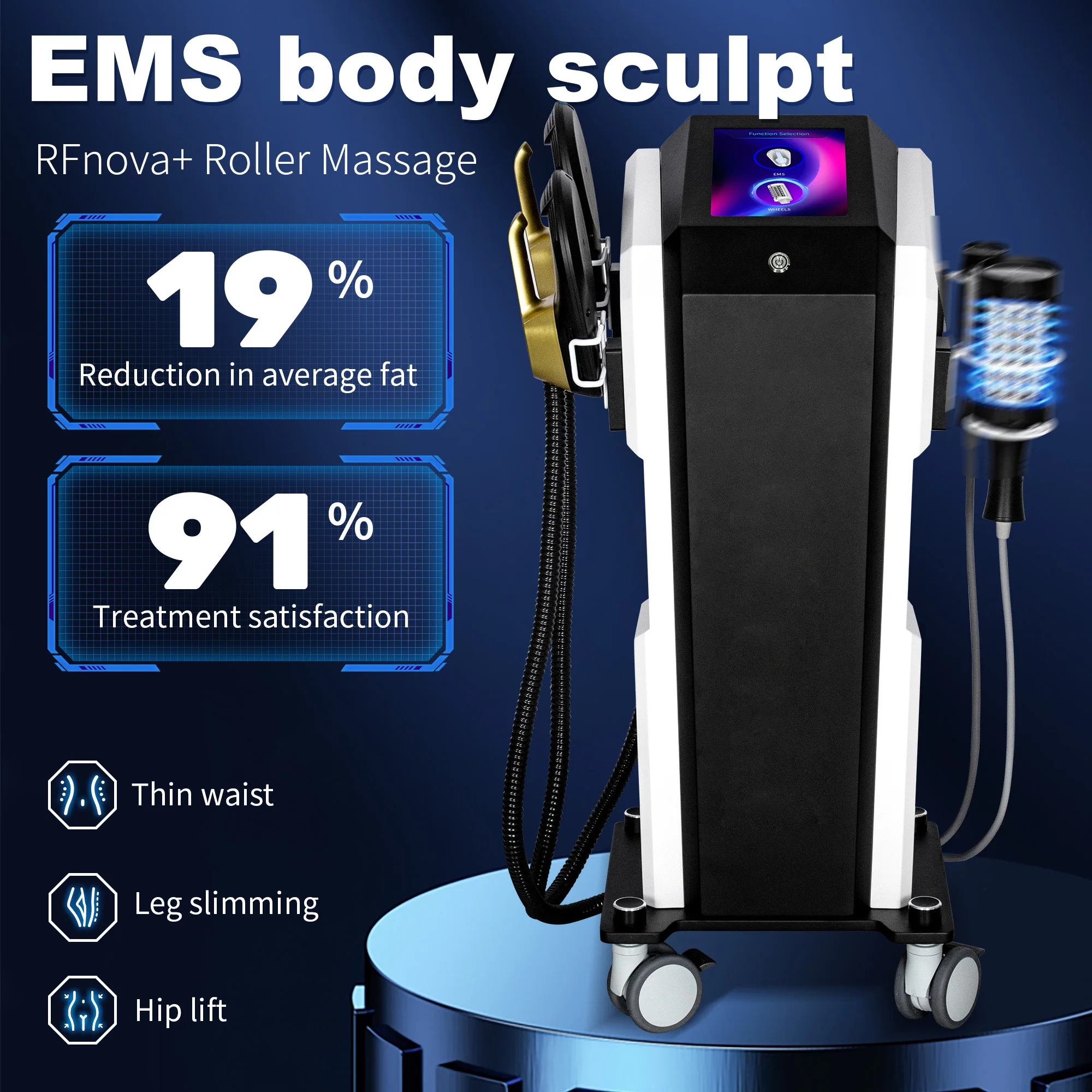 Electromagnetic Stimulator Slimming Fat Loss Machine Weight Loss Body Shaping Beauty Device 15 Tesla Salon CE
Electromagnetic Stimulator Slimming Fat Loss Machine Weight Loss Body Shaping Beauty Device 15 Tesla Salon CE