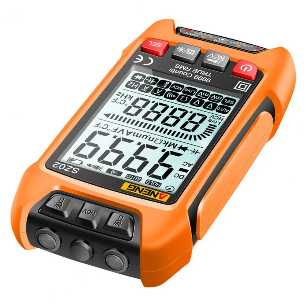 Digital Multimeter 1 Set Professional 9999 Counts Data Hold Intelligent Handheld Multimeter Capacitance Tester for Workshop
Digital Multimeter 1 Set Professional 9999 Counts Data Hold Intelligent Handheld Multimeter Capacitance Tester for Workshop