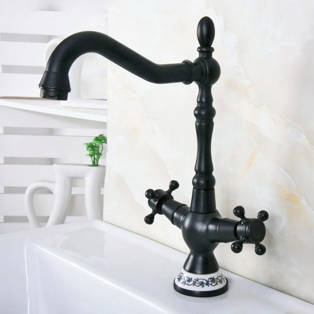 Black Bronze Bathroom Brass Basin Faucet Lavatory Sink Tap Mixer Double Cross Handle Bath Tap Hot and Cold Mixer Tap znf646
Black Bronze Bathroom Brass Basin Faucet Lavatory Sink Tap Mixer Double Cross Handle Bath Tap Hot and Cold Mixer Tap znf646