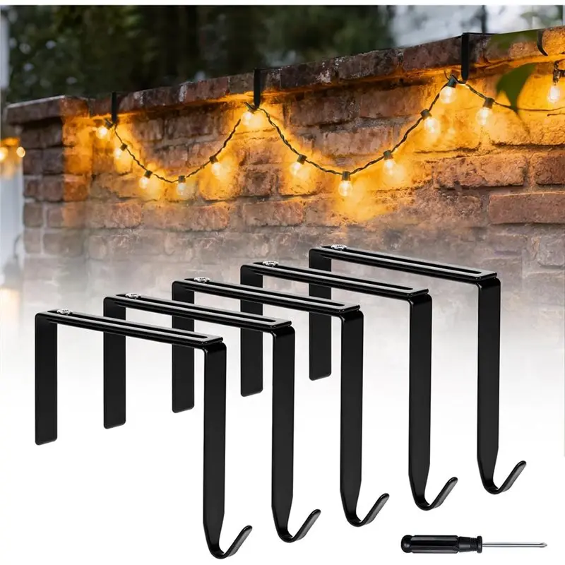 A76X-Adjustable Outdoor Light Hooks, 5Pcs Metal No Drill Hangers For 3.2- 6.1 Inch Fencing Wall Cinder Block Concrete Brick
A76X-Adjustable Outdoor Light Hooks, 5Pcs Metal No Drill Hangers For 3.2- 6.1 Inch Fencing Wall Cinder Block Concrete Brick