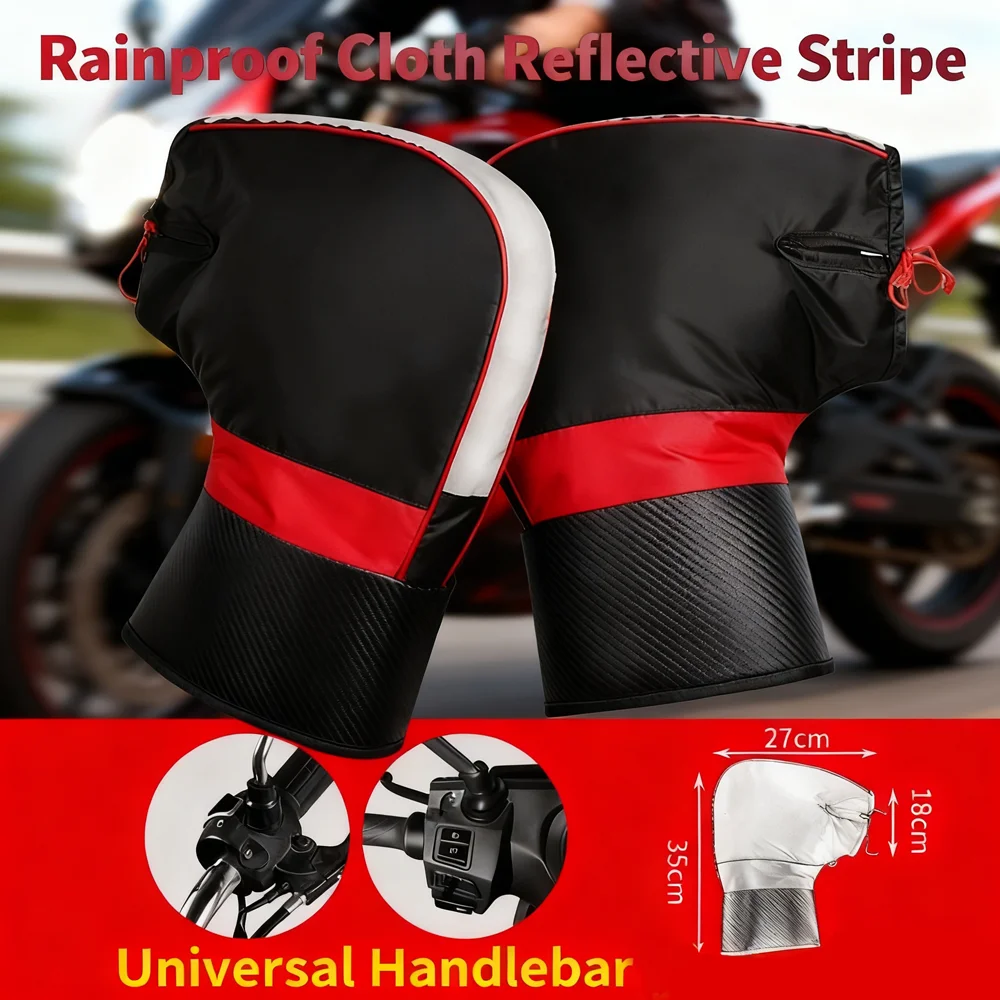 Зимние муфты на руль мотоцикла, защитные перчатки для мотоцикла, скутера, толстые теплые муфты на руль, непромокаемые теплые перчатки
Зимние муфты на руль мотоцикла, защитные перчатки для мотоцикла, скутера, толстые теплые муфты на руль, непромокаемые теплые перчатки