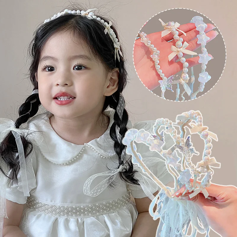 Pearl Braided Baby Hair Hoops Korean Sweet Girl Butterfly Bow Hairband Kids Hair Accessories Fairy Headdress Photography Props
Pearl Braided Baby Hair Hoops Korean Sweet Girl Butterfly Bow Hairband Kids Hair Accessories Fairy Headdress Photography Props