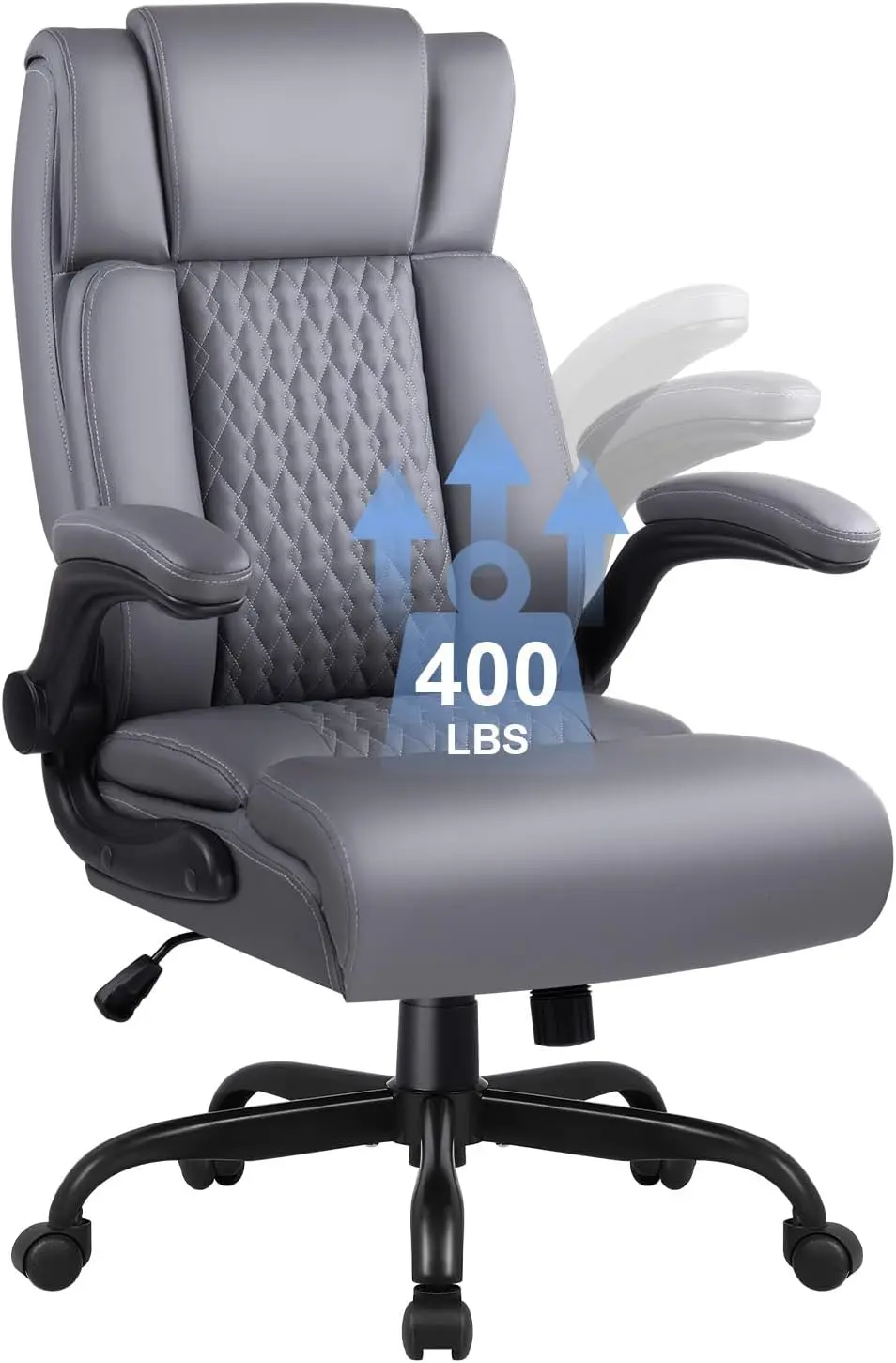 Leather Office Chair Desk Chair, Comfortable Office Desk Chair Computer Chair With Adjustable Flip-Up Armrest, Ergonomic
Leather Office Chair Desk Chair, Comfortable Office Desk Chair Computer Chair With Adjustable Flip-Up Armrest, Ergonomic