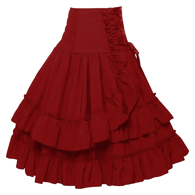 European American Victorian Era Skirt Renaissance Double Layer High Waist Vintage Women's Skirt Halloween Costume
European American Victorian Era Skirt Renaissance Double Layer High Waist Vintage Women's Skirt Halloween Costume