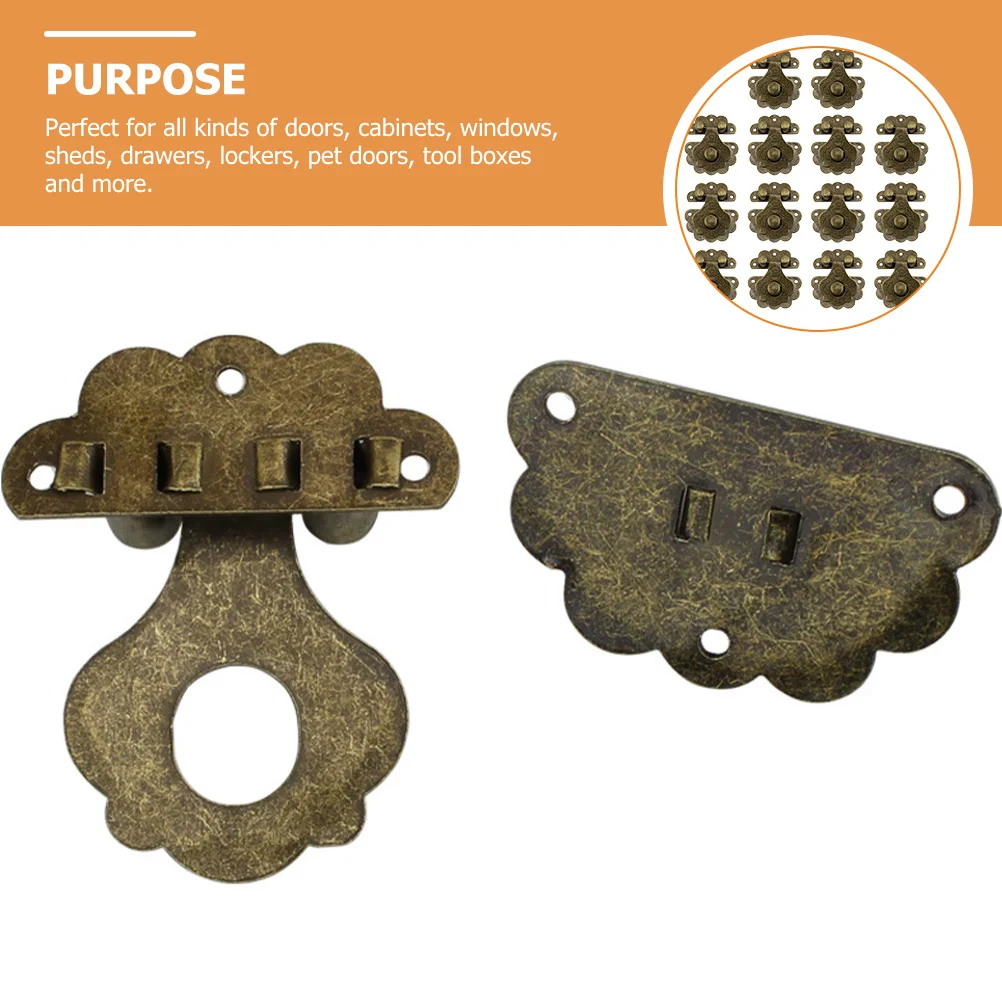14Pcs Jewelry Box Cabinet Hasp Latch Iron Toggle Buckle Replacement Hardware Hasp Latch Jewelry Box Hardware
14Pcs Jewelry Box Cabinet Hasp Latch Iron Toggle Buckle Replacement Hardware Hasp Latch Jewelry Box Hardware