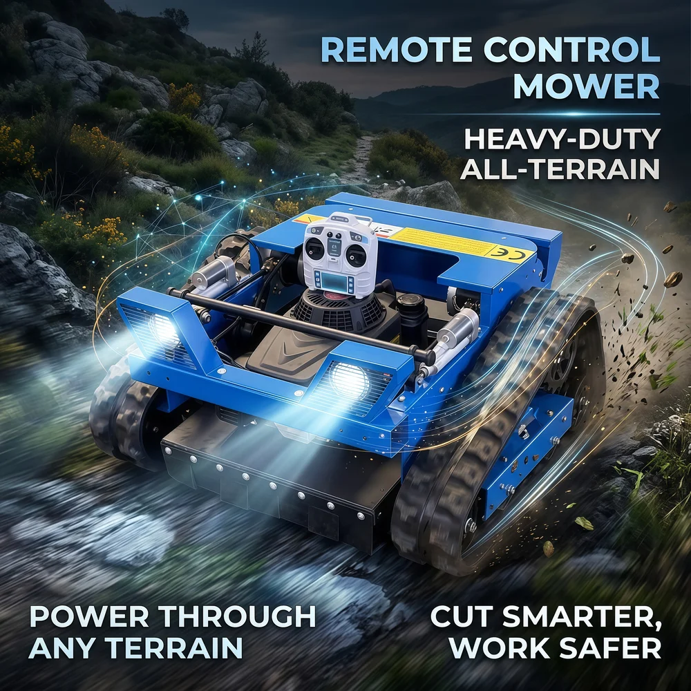 Smart Operation Remote Control Lawn Mower Customizable Product for Uneven Ground Hillside Stable Performance for Yard Use
Smart Operation Remote Control Lawn Mower Customizable Product for Uneven Ground Hillside Stable Performance for Yard Use