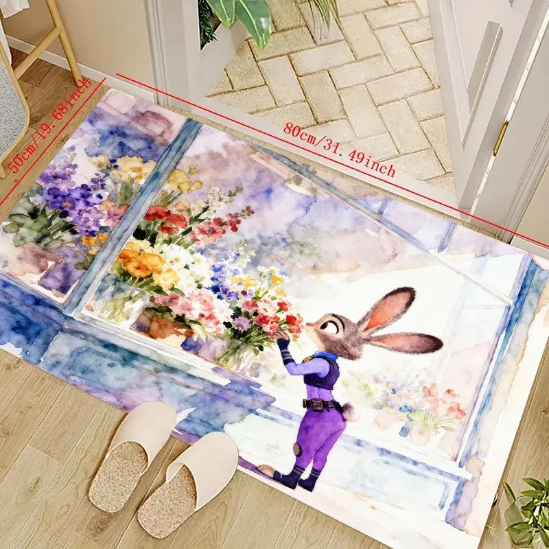 1 шт. Disney Zootopia Judy Hopps цветочный акварельный напольный коврик, милый эстетический нескользящий ковер с персонажем мультфильма для жизни
1 шт. Disney Zootopia Judy Hopps цветочный акварельный напольный коврик, милый эстетический нескользящий ковер с персонажем мультфильма для жизни