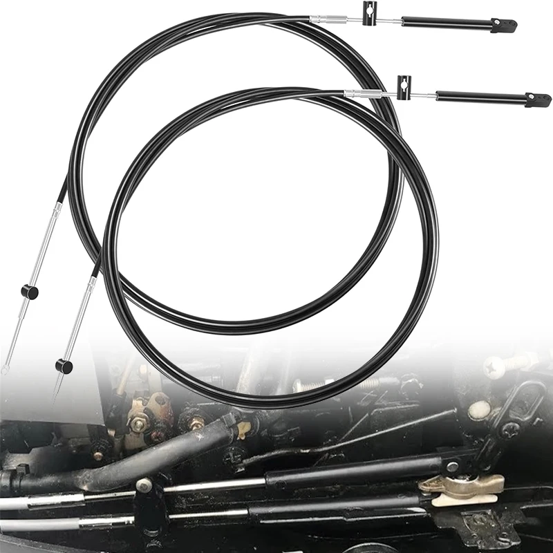 15FT Boat Throttle and Shift Cables Compatible with Mercury MerCruiser Marine Force Outboard Engine 600A Series Controller
15FT Boat Throttle and Shift Cables Compatible with Mercury MerCruiser Marine Force Outboard Engine 600A Series Controller