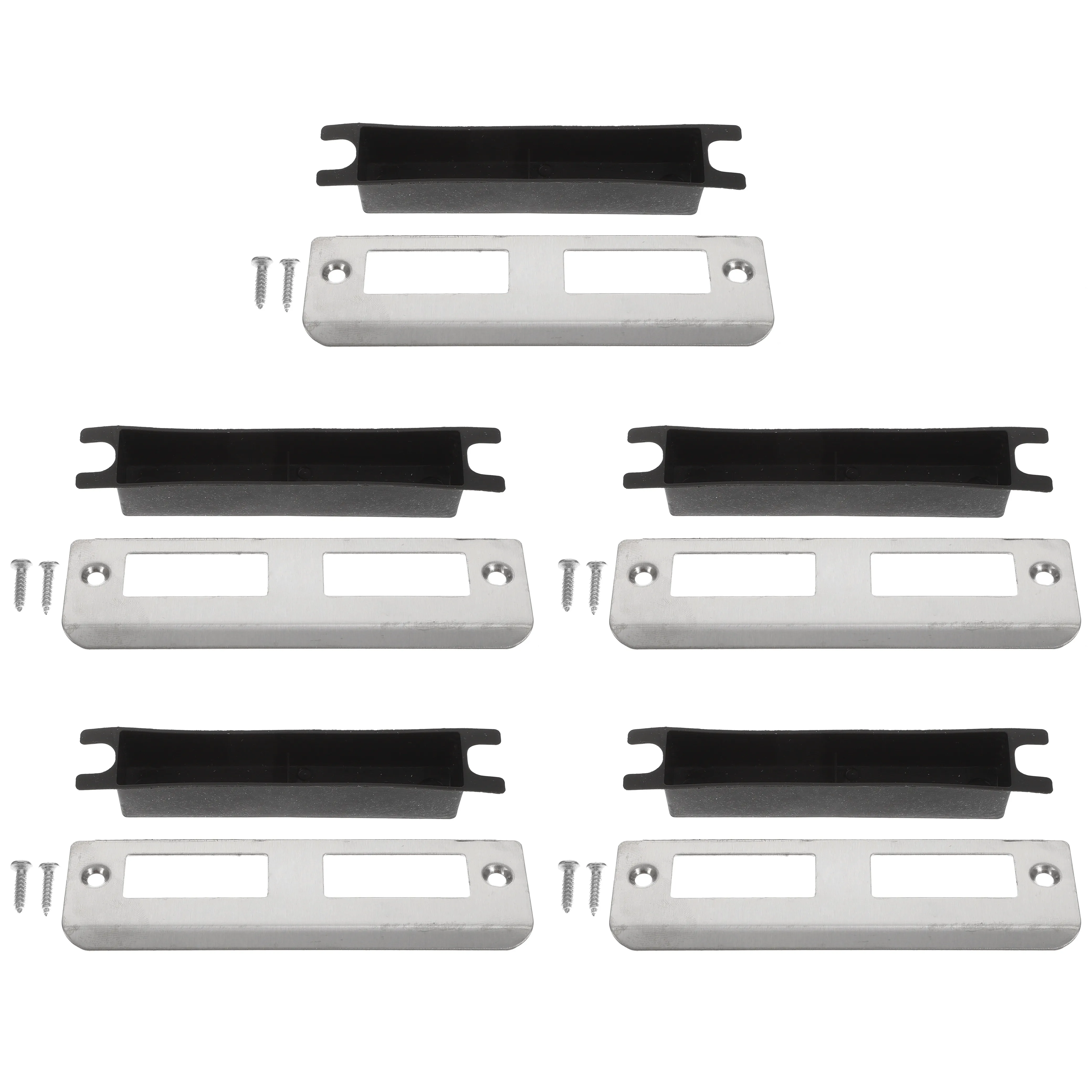 5Pcs Rust Resistant Stainless Steel Door Strike Plate Door Hole Cover Plate Deadbolt Installation Kit for Home Entry Doors
5Pcs Rust Resistant Stainless Steel Door Strike Plate Door Hole Cover Plate Deadbolt Installation Kit for Home Entry Doors