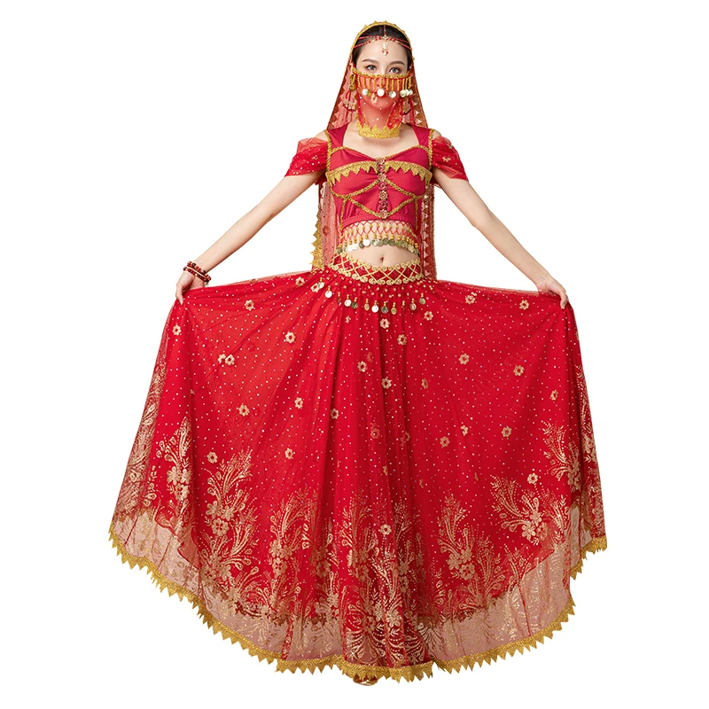 Sari For Women Belly Dance Indian Outfits Bollywood Dress Costume Set Party Cosplay Festival Performance Embroidered Top Skirt
Sari For Women Belly Dance Indian Outfits Bollywood Dress Costume Set Party Cosplay Festival Performance Embroidered Top Skirt