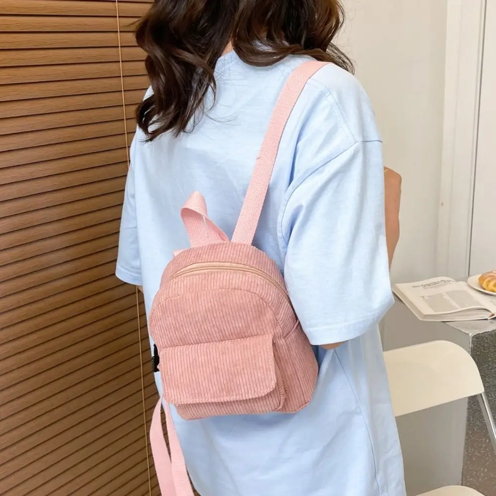 Fashion Soulder Bag Corduroy Backpack Rucksack Handbag School Bags Small Solid Color Student Bookbags College
Fashion Soulder Bag Corduroy Backpack Rucksack Handbag School Bags Small Solid Color Student Bookbags College