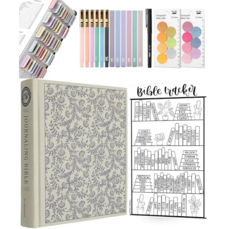 Mr. Pen- ESV Journaling Bible Gift Set for Women 5-in-1 Note Taking Bundle Aesthetic Highlighters Pens No Bleed Tabs Transparen
Mr. Pen- ESV Journaling Bible Gift Set for Women 5-in-1 Note Taking Bundle Aesthetic Highlighters Pens No Bleed Tabs Transparen