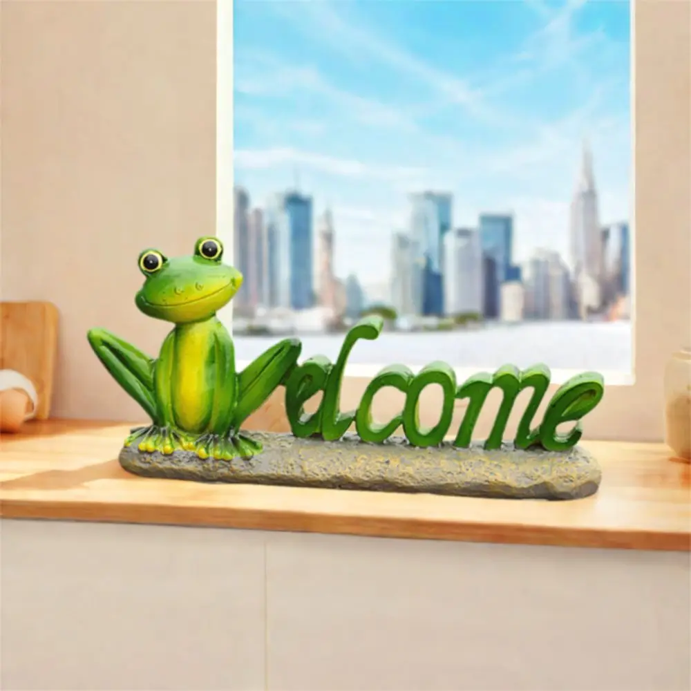 Creative Cartoon Frogs Miniature Figurines Resin Crafts Cute Small Frog Ornament Handicraft Frog Welcome Sign Bonsai Decoration
Creative Cartoon Frogs Miniature Figurines Resin Crafts Cute Small Frog Ornament Handicraft Frog Welcome Sign Bonsai Decoration