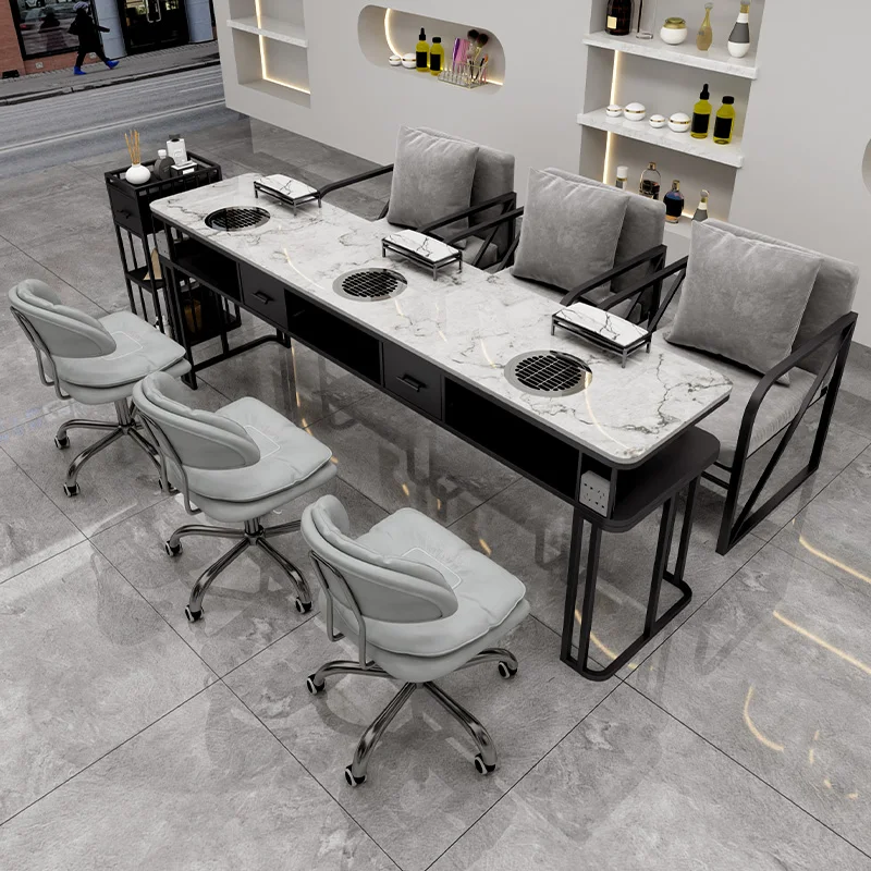 Light Luxury Modern Manicure Table, Waterproof Square Reception Desk, High Quality Salon Furniture
Light Luxury Modern Manicure Table, Waterproof Square Reception Desk, High Quality Salon Furniture