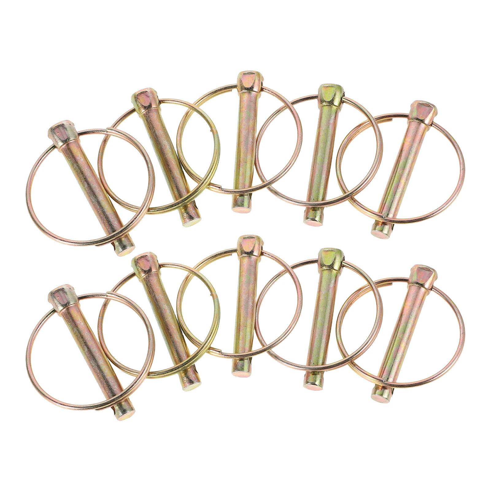 10pcs Round Locking Pins for Tractor Mower Farm Vehicles Trailer Hitch Steel Linch Clips Durable Material Enhanced Safety Easy
10pcs Round Locking Pins for Tractor Mower Farm Vehicles Trailer Hitch Steel Linch Clips Durable Material Enhanced Safety Easy