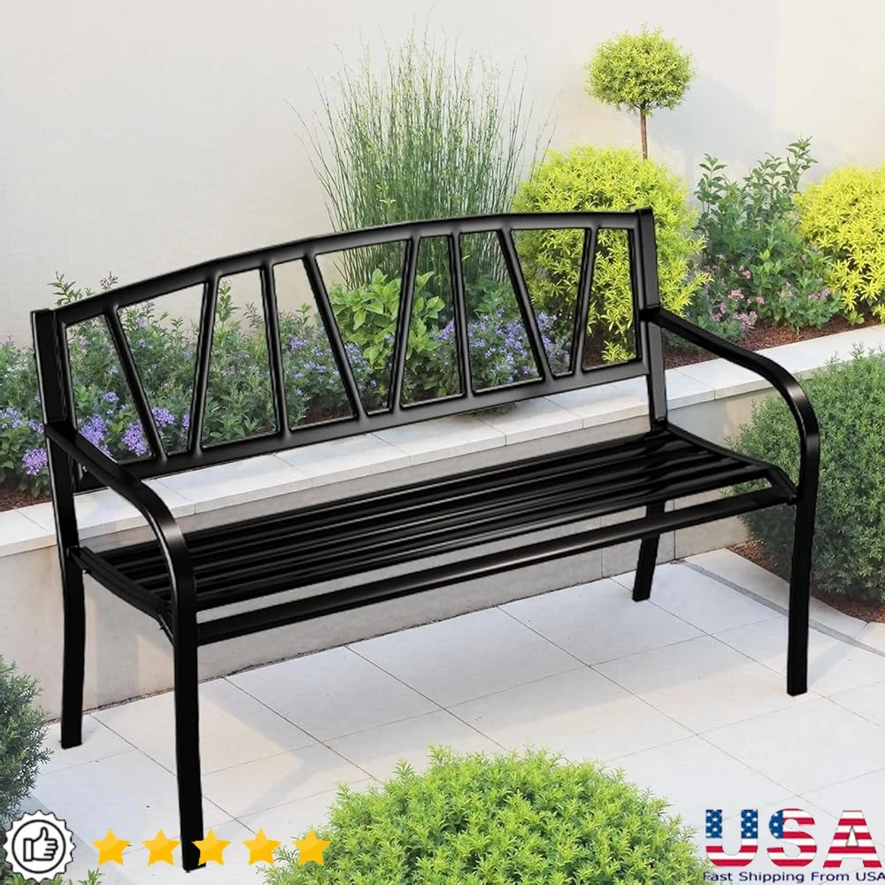 Heavy Duty Iron Outdoor Garden Bench Ergonomic Backrest Armrests Weatherproof Rust Resistant Durable Metal Seating Patio Park
Heavy Duty Iron Outdoor Garden Bench Ergonomic Backrest Armrests Weatherproof Rust Resistant Durable Metal Seating Patio Park