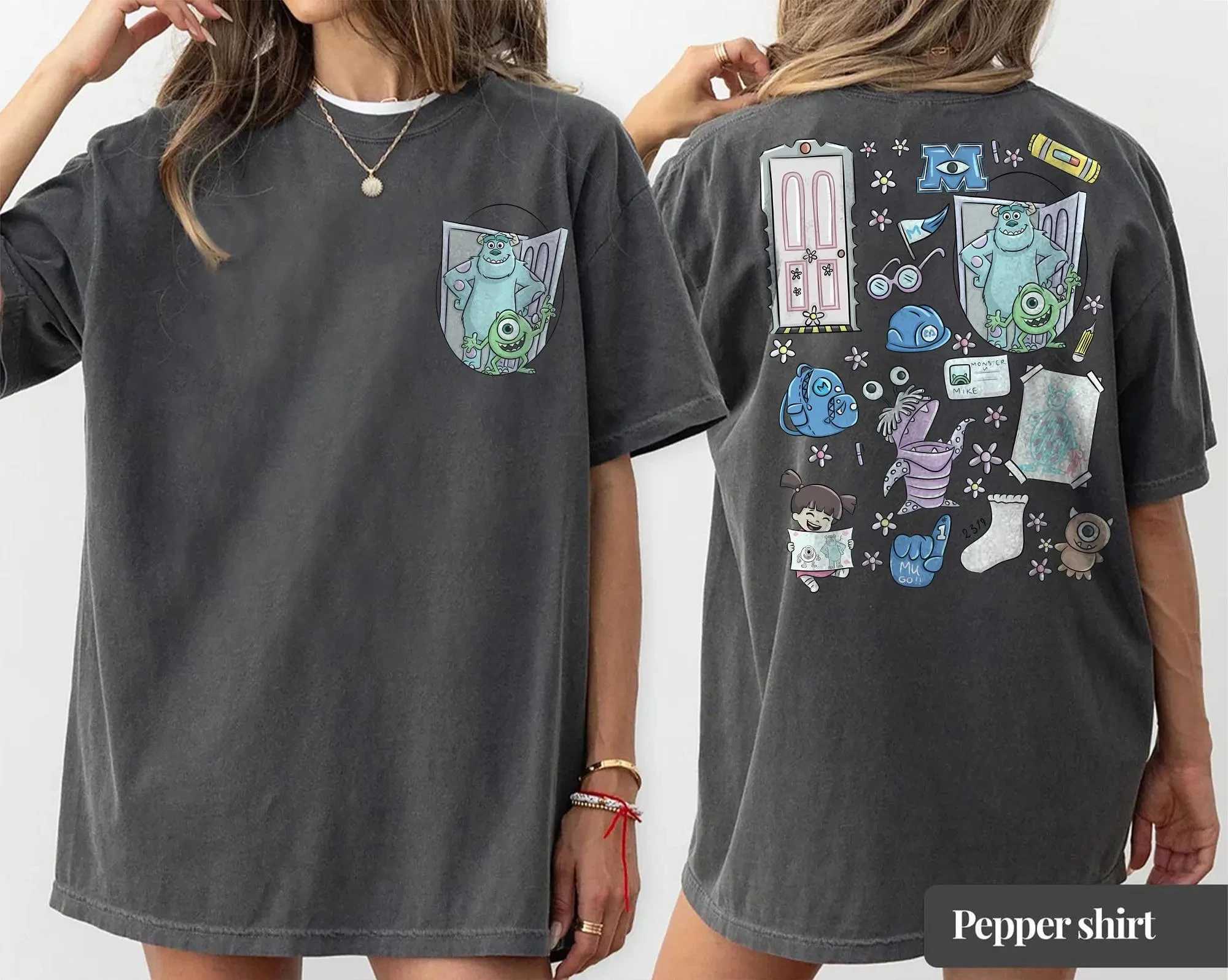 Футболка Университета монстров Диснея, Бу, Майк, футболка Салливан, футболка из фильма Пиксера, футболка «Подорож Диснея», футболка с милым мультяшным рисунком
Футболка Университета монстров Диснея, Бу, Майк, футболка Салливан, футболка из фильма Пиксера, футболка «Подорож Диснея», футболка с милым мультяшным рисунком