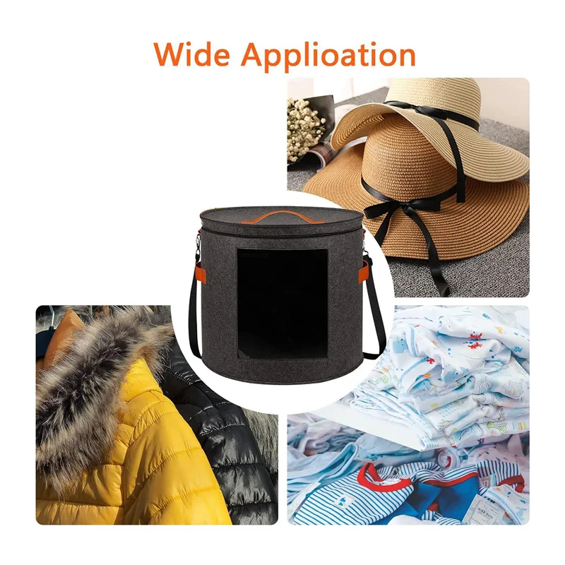 Hat Storage Box For Women & Men, 19Inch D X 17Inch H Hat Boxes Felt Travel Round Hat Organizer Box With Dustproof Lid
Hat Storage Box For Women & Men, 19Inch D X 17Inch H Hat Boxes Felt Travel Round Hat Organizer Box With Dustproof Lid