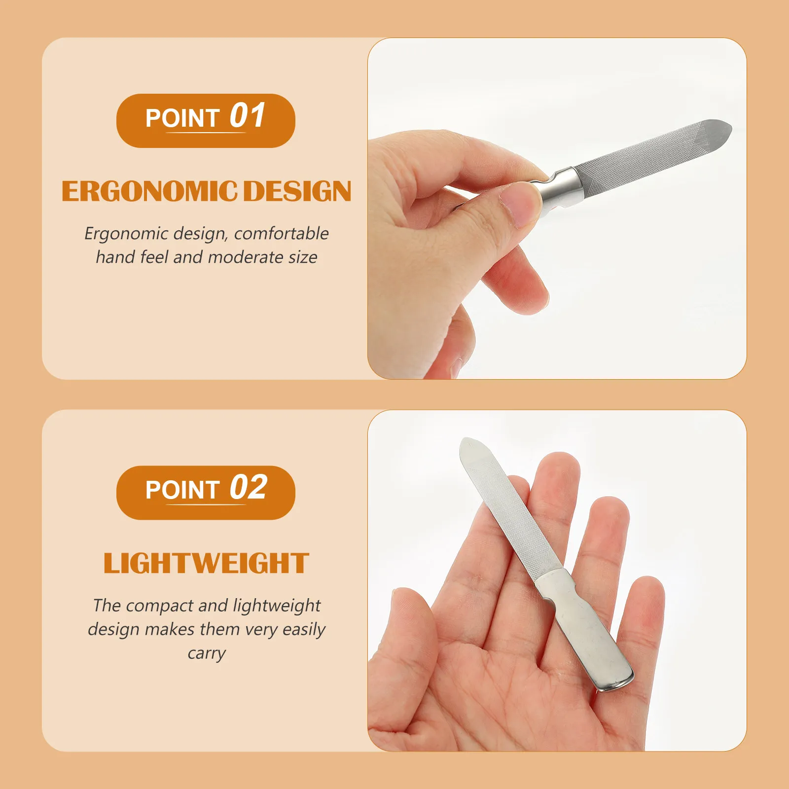 2Pcs Nail Files Stainless Steel High-Quality Manicure Abrasive Strips Compact Metal Files for Professional Nail Art Polishing
2Pcs Nail Files Stainless Steel High-Quality Manicure Abrasive Strips Compact Metal Files for Professional Nail Art Polishing
