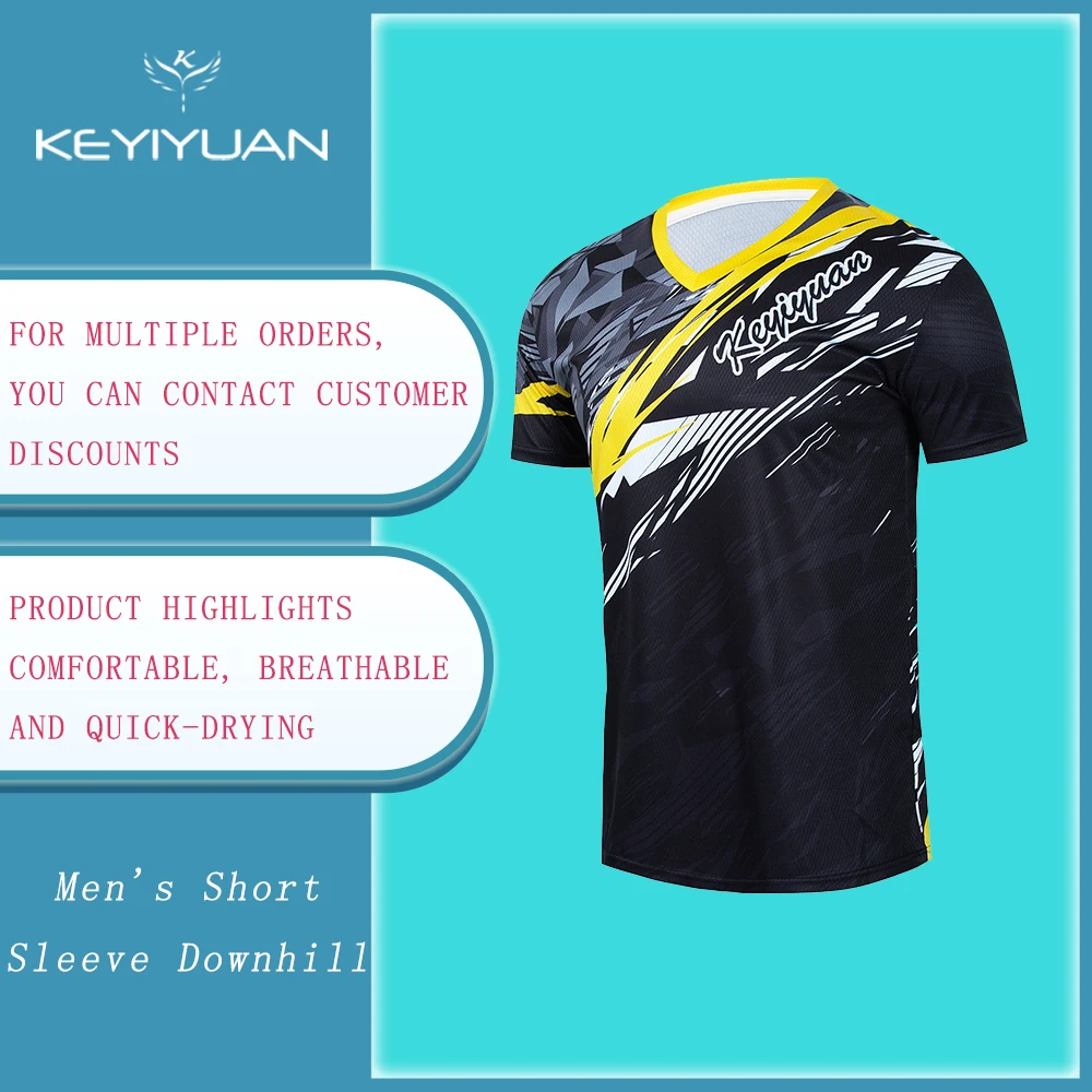 KEYIYUAN Men's Short Sleeve Motorcycle Downhill Jersey Motocross T-shirt Riding Bicycle Clothes Bike Sportswear Camiseta Mtb
KEYIYUAN Men's Short Sleeve Motorcycle Downhill Jersey Motocross T-shirt Riding Bicycle Clothes Bike Sportswear Camiseta Mtb