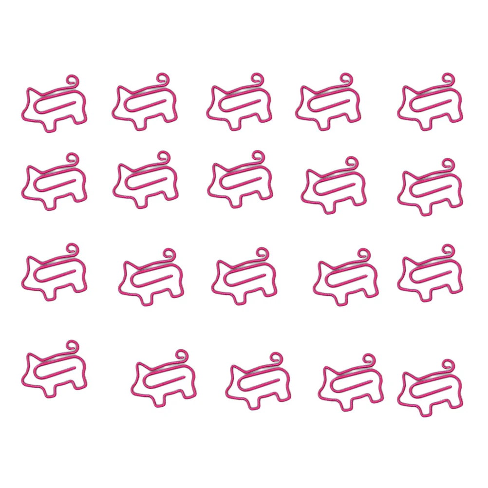 20pcs Pig Shape Paper Clips Creative Paper Note Photo Sign Clips Bookmark Clips for Home Office School (Rosy)
20pcs Pig Shape Paper Clips Creative Paper Note Photo Sign Clips Bookmark Clips for Home Office School (Rosy)