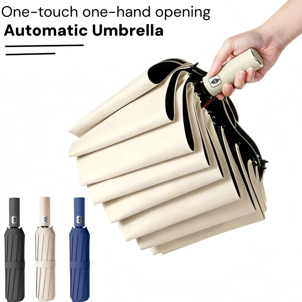 24 Bone Fully Automatic Umbrella UPF 50+ UV Protection Windproof Large Folding Rain Umbrella Strong Wind Resistance Sun Parasol
24 Bone Fully Automatic Umbrella UPF 50+ UV Protection Windproof Large Folding Rain Umbrella Strong Wind Resistance Sun Parasol