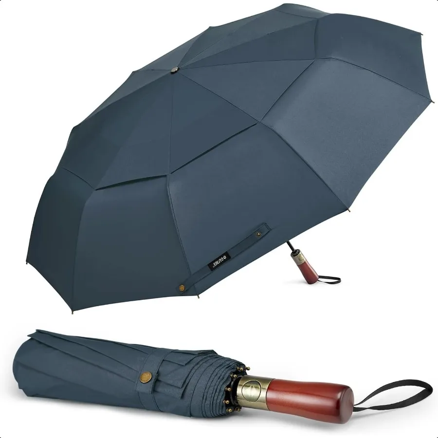 G4Free 54-дюймовый большой компактный ветрозащитный зонт для гольфа для дождя большого размера с автоматическим открытием и закрытием, складной, для путешествий, 10 ребер, вентилируемый, двойной Ca 
G4Free 54-дюймовый большой компактный ветрозащитный зонт для гольфа для дождя большого размера с автоматическим открытием и закрытием, складной, для путешествий, 10 ребер, вентилируемый, двойной Ca