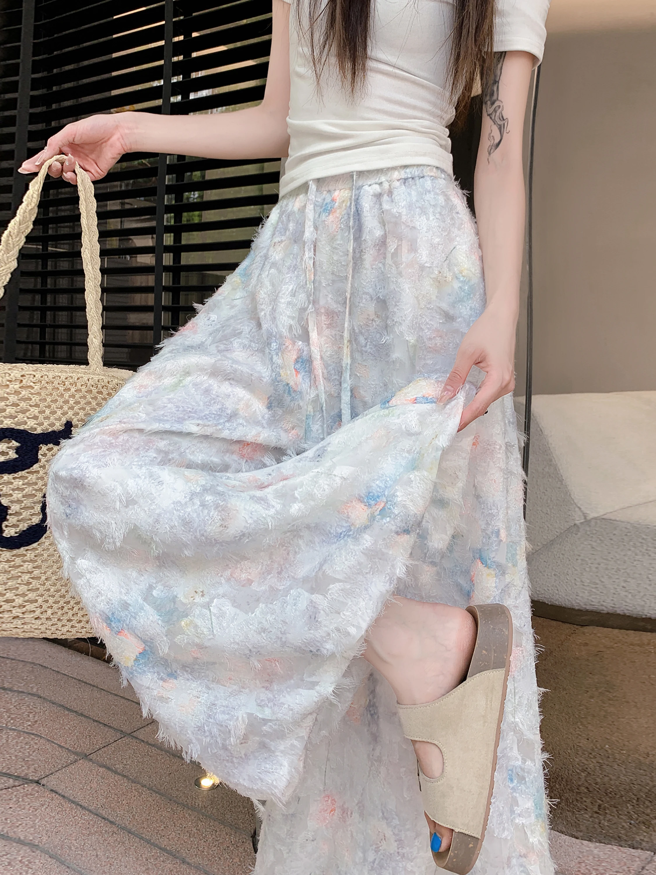 High Waist Wide Leg Pants Drawstring Dyed Lantern Flower Bud Skirt Casual Draping Women's Summer New Style Slimming
High Waist Wide Leg Pants Drawstring Dyed Lantern Flower Bud Skirt Casual Draping Women's Summer New Style Slimming