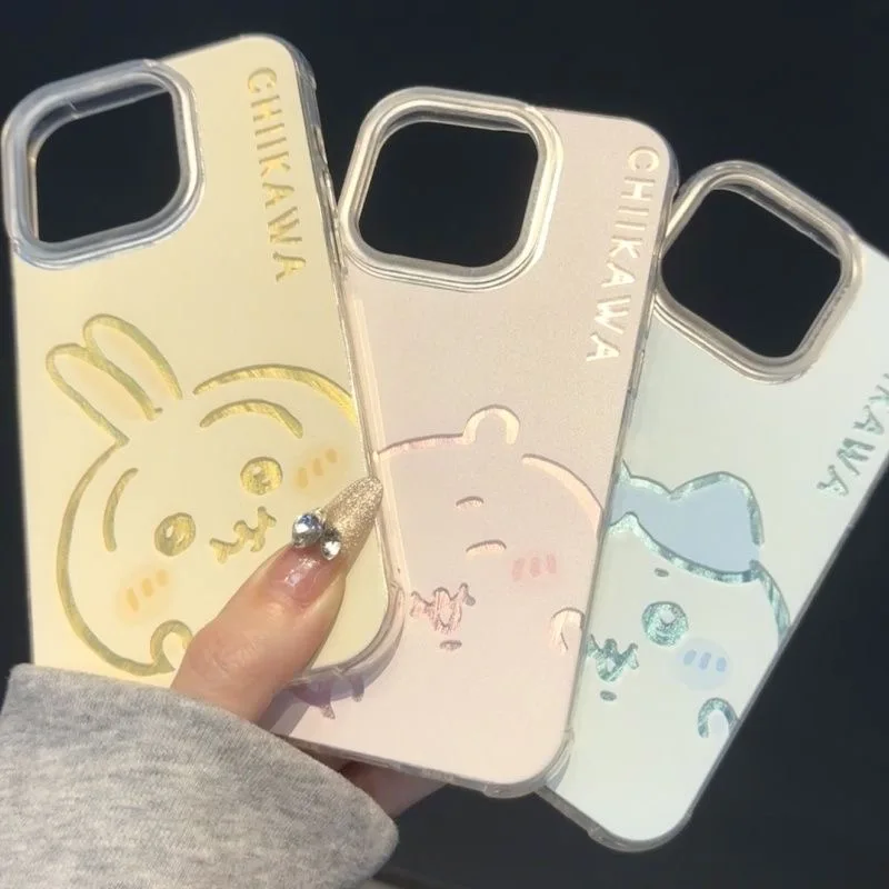 Luxury laser Usagi cartoon Cute Chiikawa Clear Soft TPU Case for iPhone 16 15 13 12 11 14 Pro Max 16 Plus Hard protection Cover
Luxury laser Usagi cartoon Cute Chiikawa Clear Soft TPU Case for iPhone 16 15 13 12 11 14 Pro Max 16 Plus Hard protection Cover