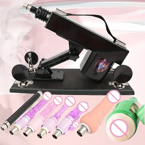 FREDORCH Automatic Sex Machine with Big Dildo Love Machine Masturbation Pumping Gun for Couple Men Adjustable Speed Sex Toys