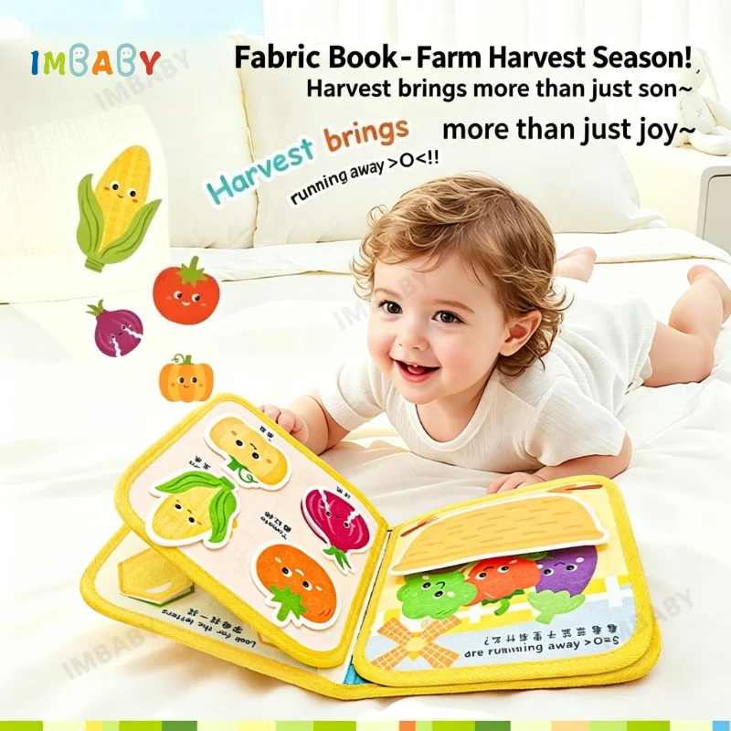 IMBABY Montessori Baby Cloth Book,3D Interactive Non-Tearable Sensory Fabric Book, Educational Quiet Book for Toddlers 0-3 Years
IMBABY Montessori Baby Cloth Book,3D Interactive Non-Tearable Sensory Fabric Book, Educational Quiet Book for Toddlers 0-3 Years