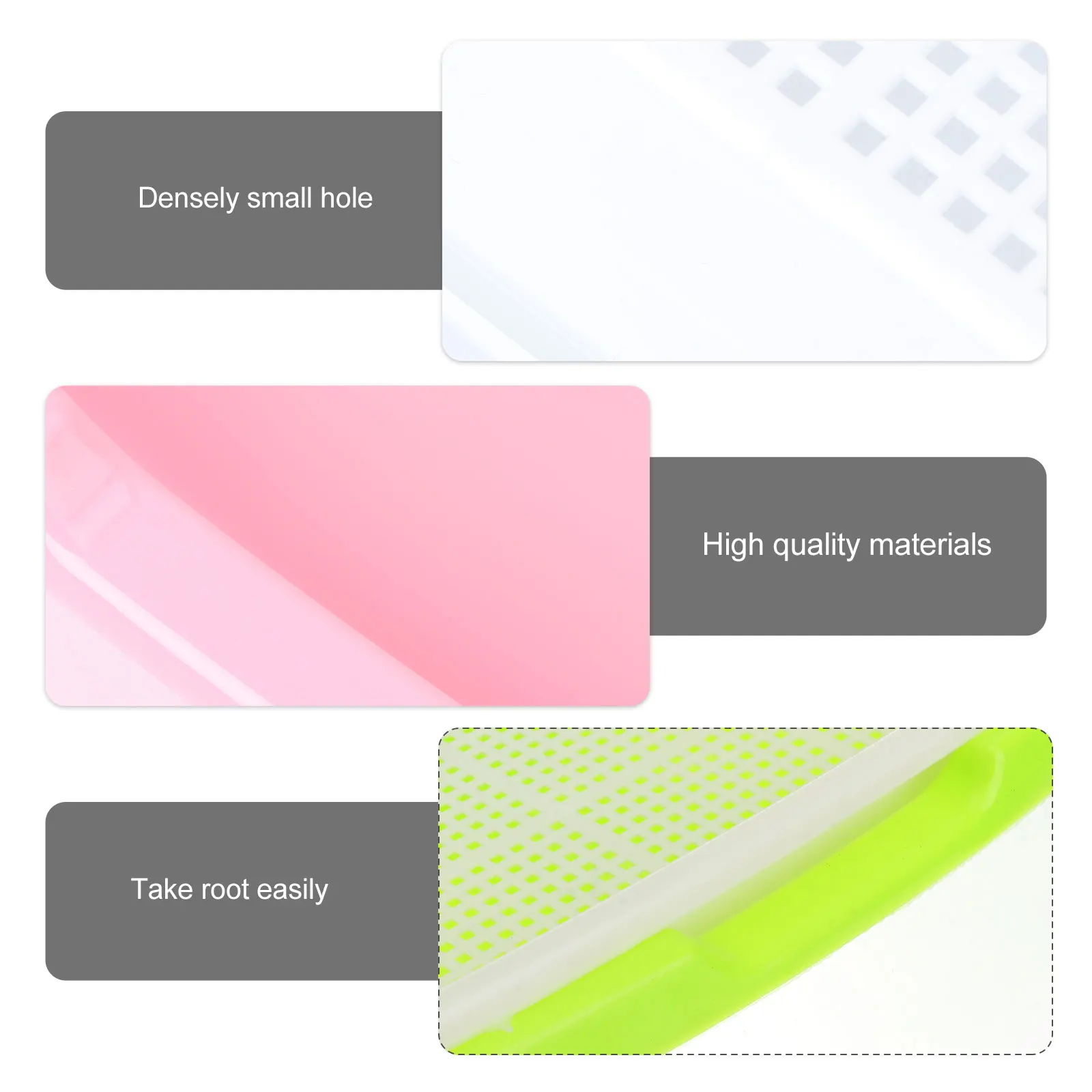4 set Sprouting Basin Soilless Tray Water Planting Container Nursery Layer Densely Holes Easy Rooting Home Vegetable
4 set Sprouting Basin Soilless Tray Water Planting Container Nursery Layer Densely Holes Easy Rooting Home Vegetable