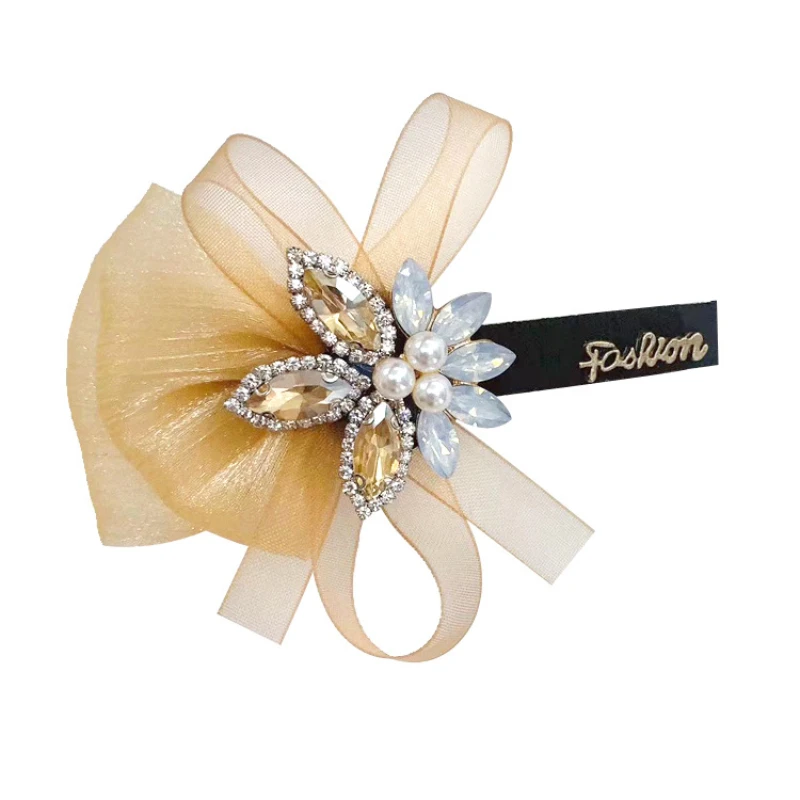 Korean New Trendy Snow Yarn Bow Hair Clips Floral pin Rhinestone Spring Clip Fashion Women's Accessories Pince Cheveux
Korean New Trendy Snow Yarn Bow Hair Clips Floral pin Rhinestone Spring Clip Fashion Women's Accessories Pince Cheveux