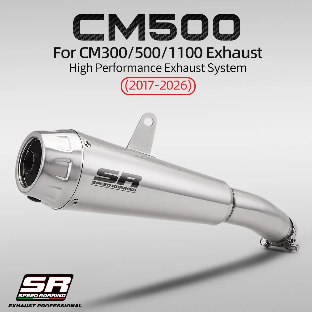 (2017-2026) Suitable for CM300/500/1100 motorcycle stainless steel connection to original exhaust tail system muffler
(2017-2026) Suitable for CM300/500/1100 motorcycle stainless steel connection to original exhaust tail system muffler