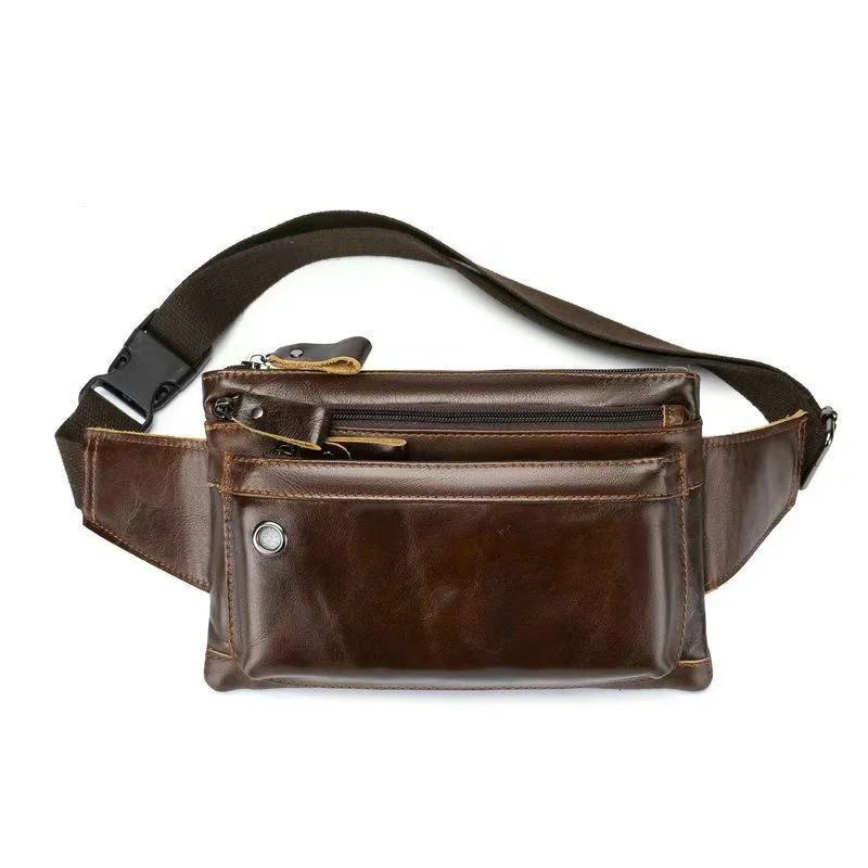 Small Genuine Leather Waist Bag for Man Vintage Cow Leather Chest Pack Fashion Malle Single Shoulder Bag
Small Genuine Leather Waist Bag for Man Vintage Cow Leather Chest Pack Fashion Malle Single Shoulder Bag