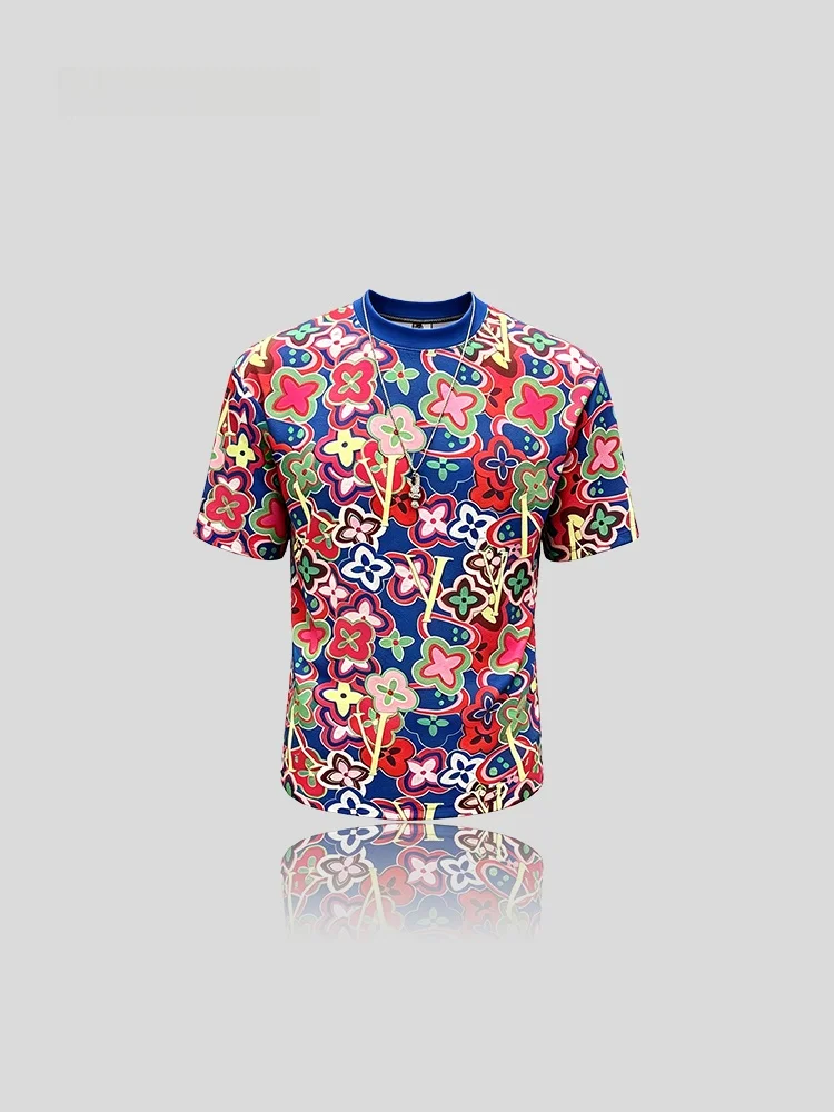 IT Summer High-End Men's Fashion Brand Floral Letter Pattern Short Sleeve Cotton Sun Protection Clothing
IT Summer High-End Men's Fashion Brand Floral Letter Pattern Short Sleeve Cotton Sun Protection Clothing