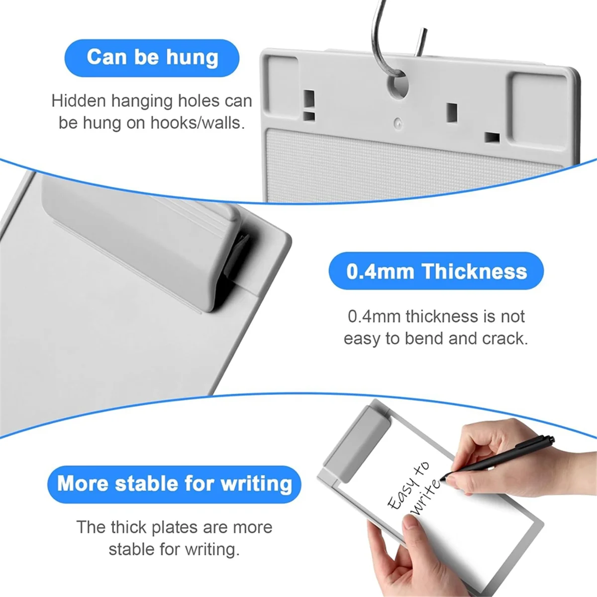 Classic Mini Clipboard A7 Size Pocket Clipboard 9.4 X 4.6 Inches Low Profile Clipboard for School Office Hospital Gray Efficient
Classic Mini Clipboard A7 Size Pocket Clipboard 9.4 X 4.6 Inches Low Profile Clipboard for School Office Hospital Gray Efficient