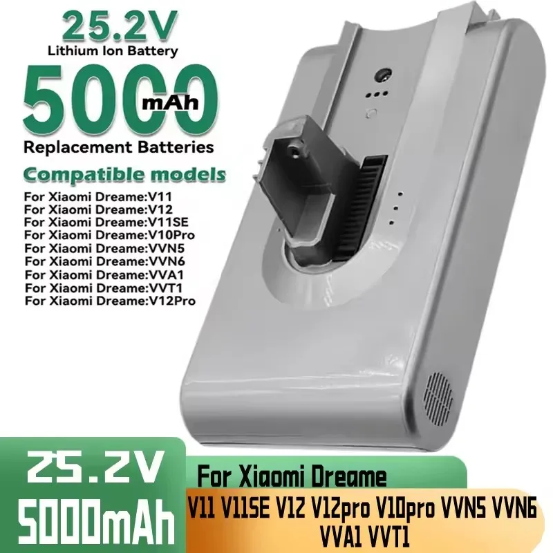 100% Original replacement battery For Dreame V11 V11SE V12 VVT1 VVN6 VVN5 VVA1 V10pro Wireless Vacuum Cleaner 18650 Battery Pack
100% Original replacement battery For Dreame V11 V11SE V12 VVT1 VVN6 VVN5 VVA1 V10pro Wireless Vacuum Cleaner 18650 Battery Pack
