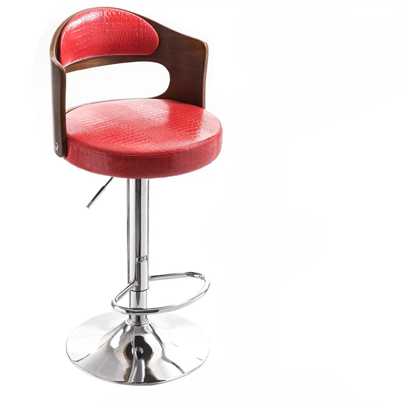 Solid Wood Restaurant Lift Bar Stool Forged Iron Home Hotel High Bar Chair Modern Minimalism Front Desk Backrest Bar Chair
Solid Wood Restaurant Lift Bar Stool Forged Iron Home Hotel High Bar Chair Modern Minimalism Front Desk Backrest Bar Chair