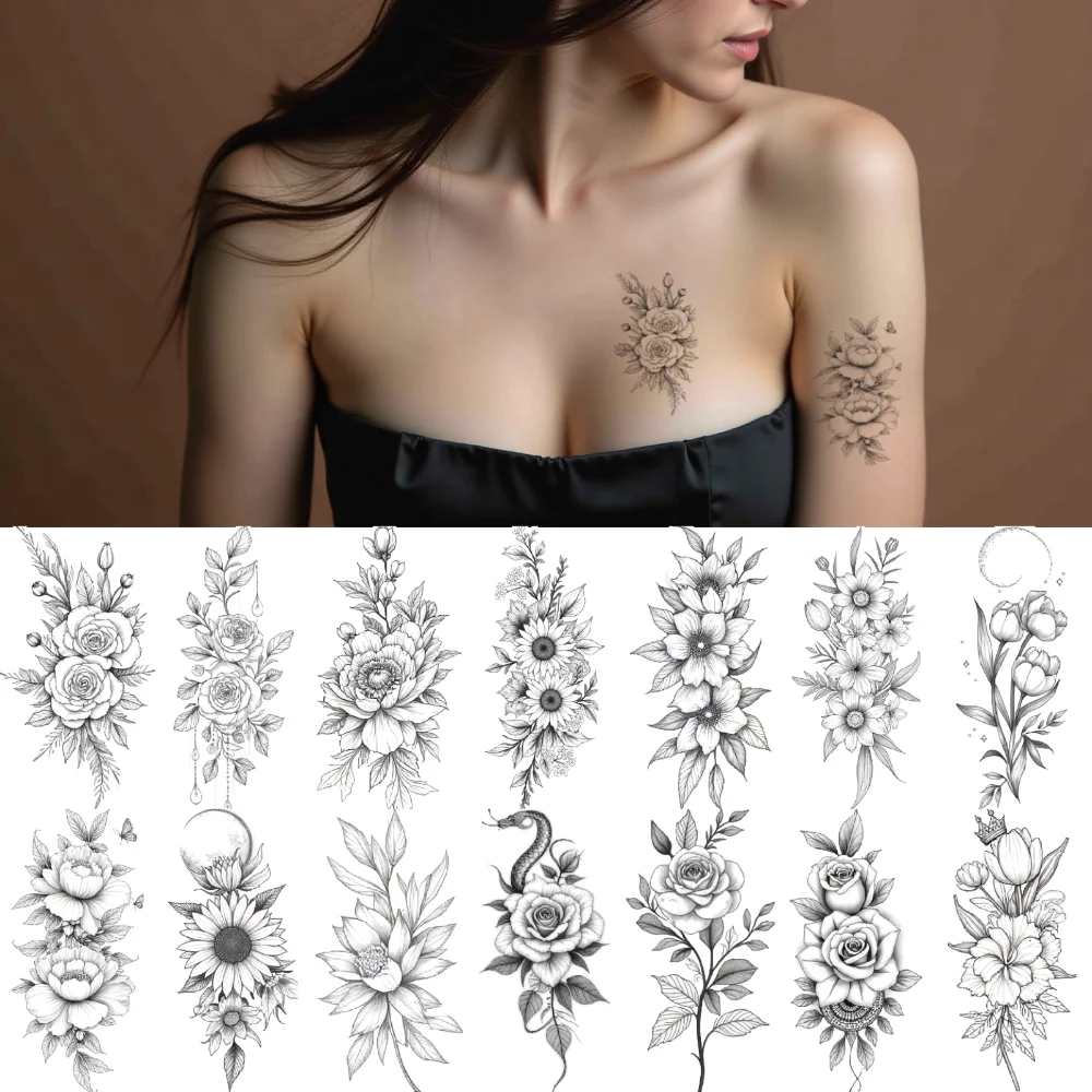 9pcs Temporary Tattoo Tulip Temporary Tattoo Stickers Leaves Floral Bouquet Waterproof Long-lasting Body Stickers Crown For
9pcs Temporary Tattoo Tulip Temporary Tattoo Stickers Leaves Floral Bouquet Waterproof Long-lasting Body Stickers Crown For