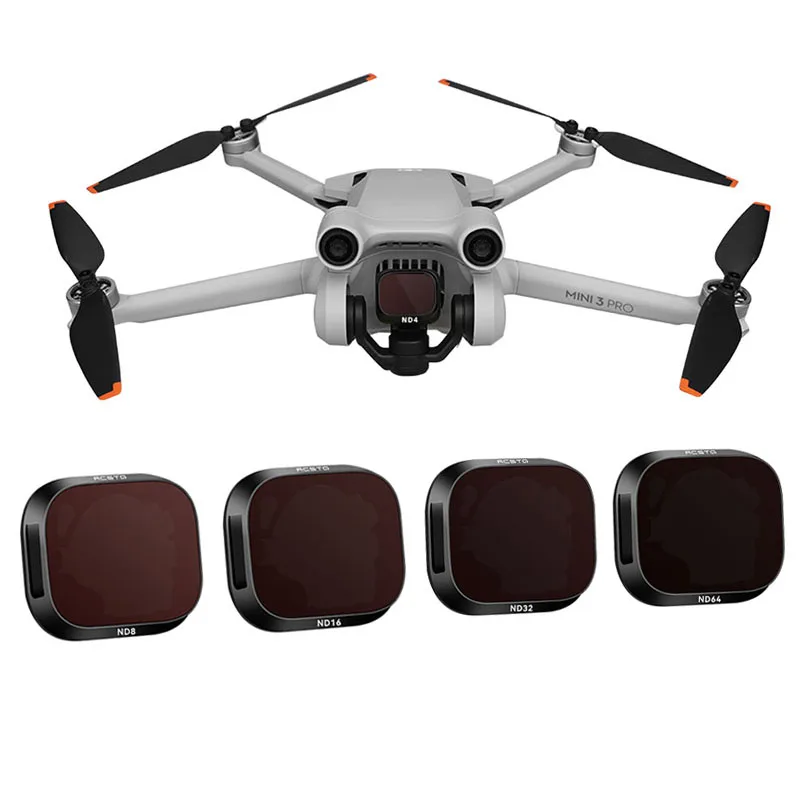 4pcs ND Filters Kit Metal Case ND8+ND16+ND32+ND64 Waterproof Oilproof Optical Lens For Dji Mini 3 / Mini 3Pro Drone Accessories
4pcs ND Filters Kit Metal Case ND8+ND16+ND32+ND64 Waterproof Oilproof Optical Lens For Dji Mini 3 / Mini 3Pro Drone Accessories
