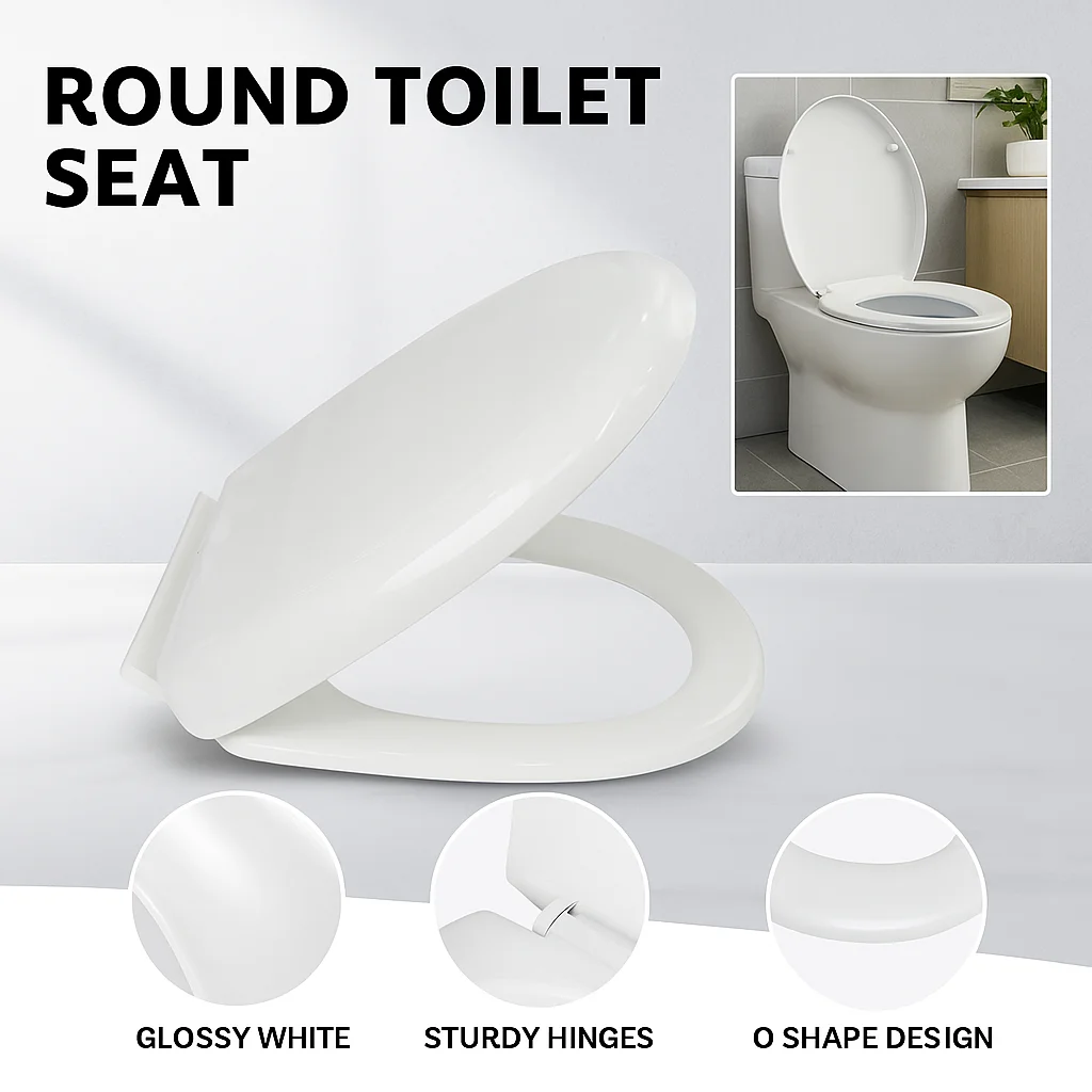 Easy Installation Toilet Seat, Sturdy Plastic Toilet Lid Replacement, for Household Bathroom Use
Easy Installation Toilet Seat, Sturdy Plastic Toilet Lid Replacement, for Household Bathroom Use