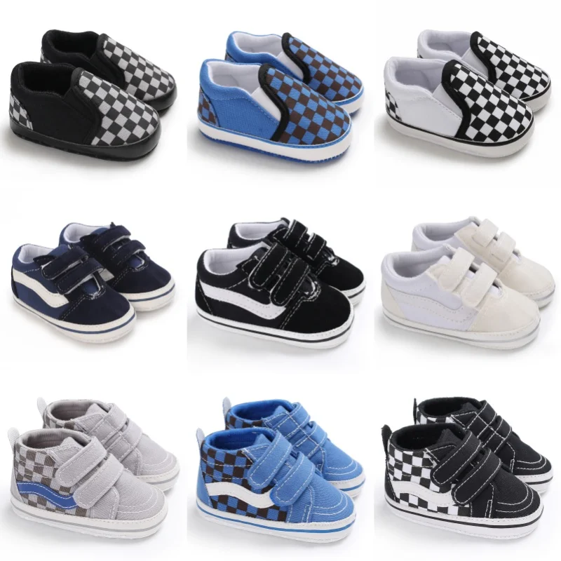 Classic Plaid First Baby Walking Shoes For Men And Women Soft Soled Cotton Casual Sports Prewalker Baby Shoes For 0-18 Months
Classic Plaid First Baby Walking Shoes For Men And Women Soft Soled Cotton Casual Sports Prewalker Baby Shoes For 0-18 Months