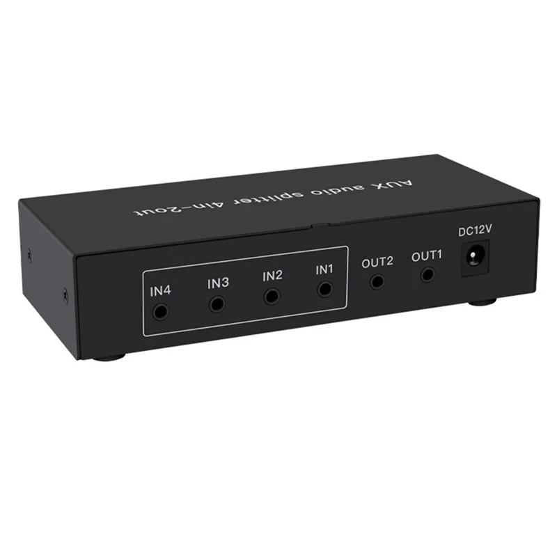 A99E-4 In 2 Out 3.5Mm AUX Audio Switch Mixer Splitter Stereo High Fidelity With Op Amp Volume Adjustment,No Switching
A99E-4 In 2 Out 3.5Mm AUX Audio Switch Mixer Splitter Stereo High Fidelity With Op Amp Volume Adjustment,No Switching